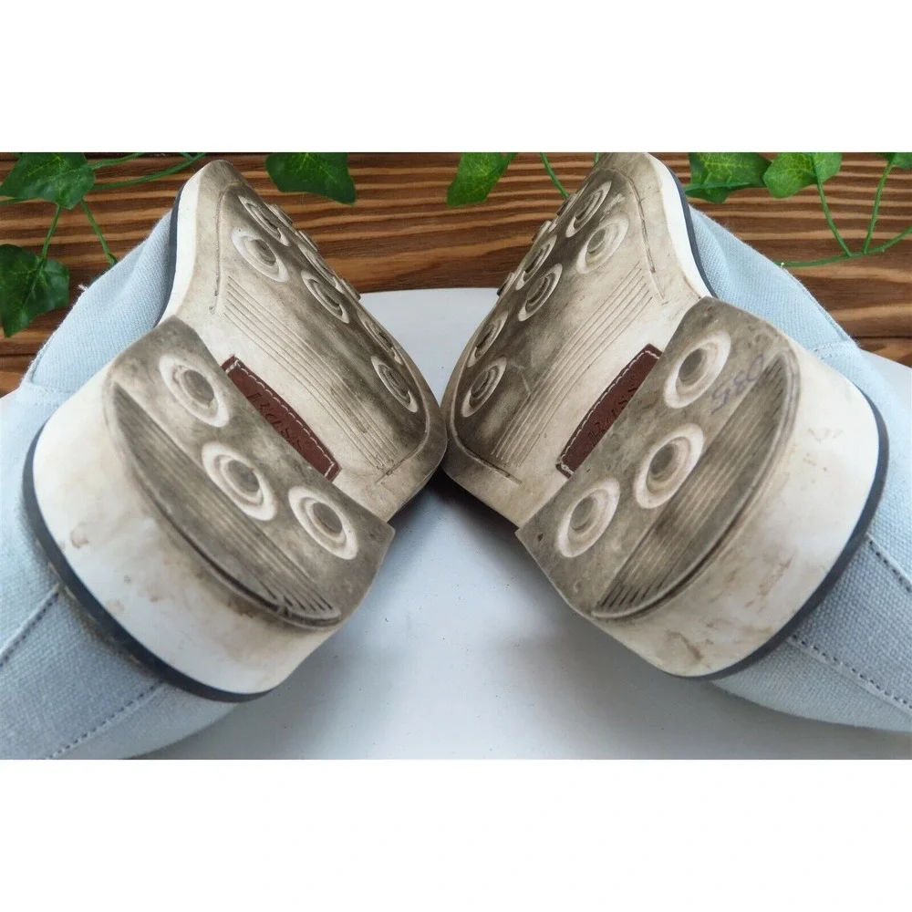Bass Shoes Sz 10‎ D Gray Derby Oxfords Fabric Men